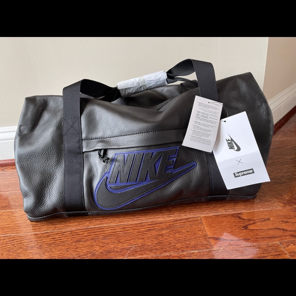 Supreme Nike Leather Duffle Bag